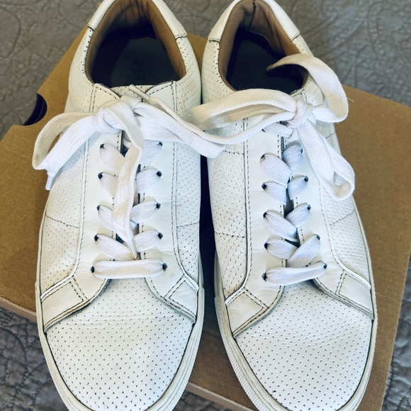 Greats Made in Italy Brooklyn White Leather Classic Sneaker Size 7 - Picture 4 of 9